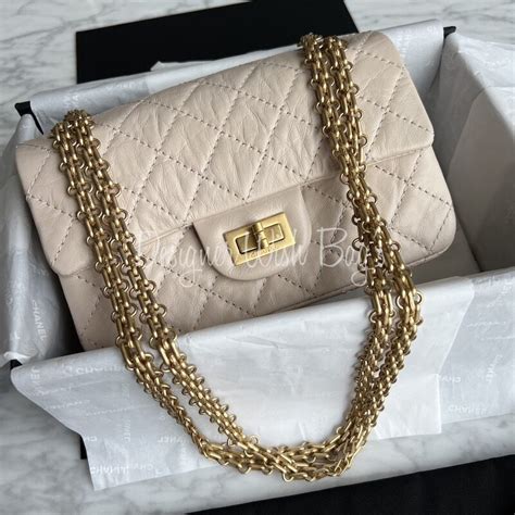 chanel mini reissue beige|chanel reissue 225 lucky charm.